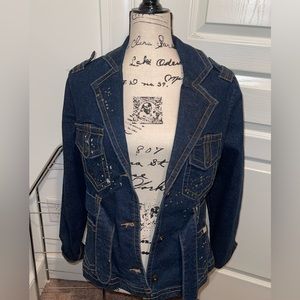 size m. jean jacket. VINTAGE baby phat.